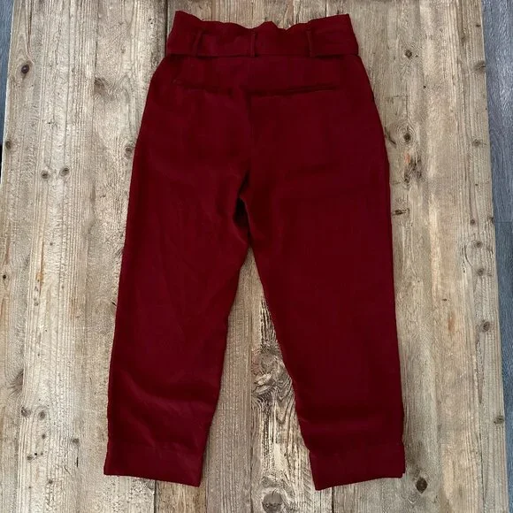 Madewell Drapey Paperbag Pants Maple Syrup Women's 6 - Picture 2 of 3